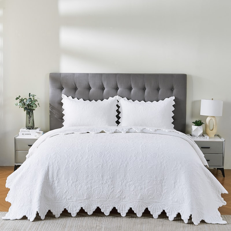 Josephine Cotton Embroidery Quilt Set