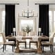 preview thumbnail 4 of 8, Modern Tradition 9-Light Chandeliers Black Gold Chandeliers Light Fixtures for Dining Room - 36.2 " × 17.3 "