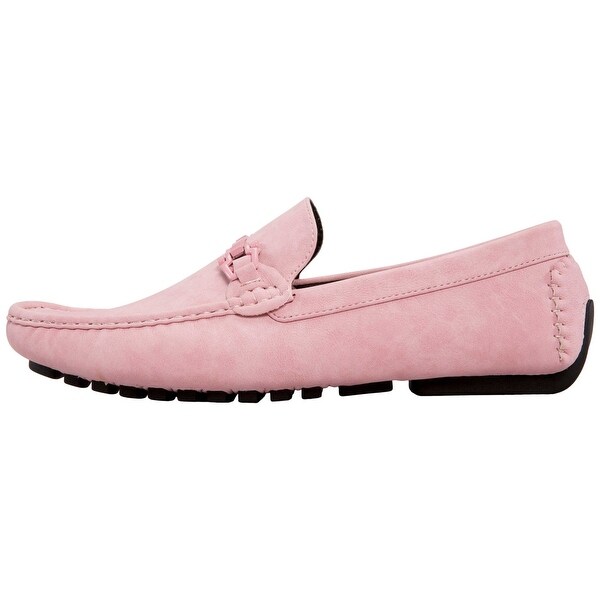 mens pink loafers shoes