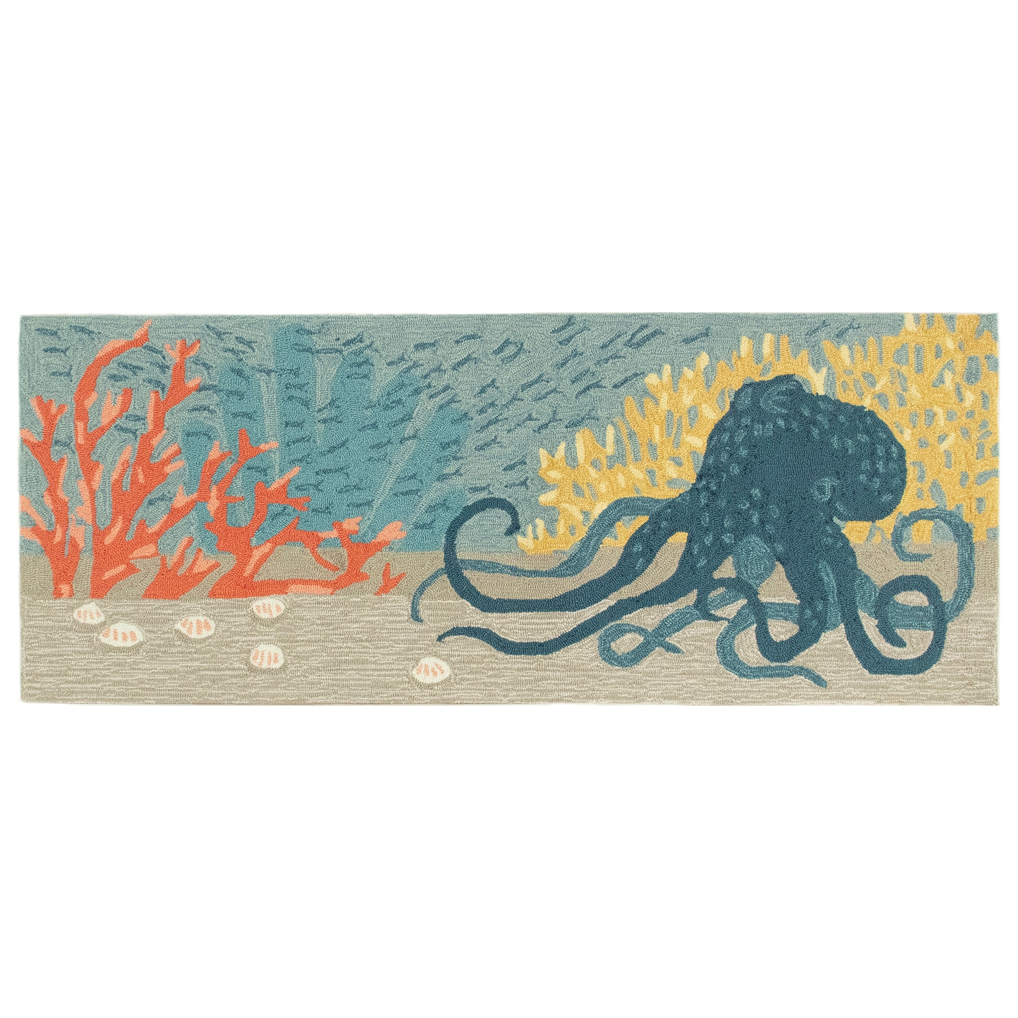 Lush Decor Frontporch Octopus Indoor/Outdoor Rug