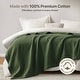 preview thumbnail 68 of 120, Madison Park Waffle Weave 100% Cotton Breathable Lightweight Blanket