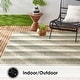 preview thumbnail 8 of 9, Nicole Miller New York Patio Country Charlotte Modern Stripe Indoor/Outdoor Area Rug