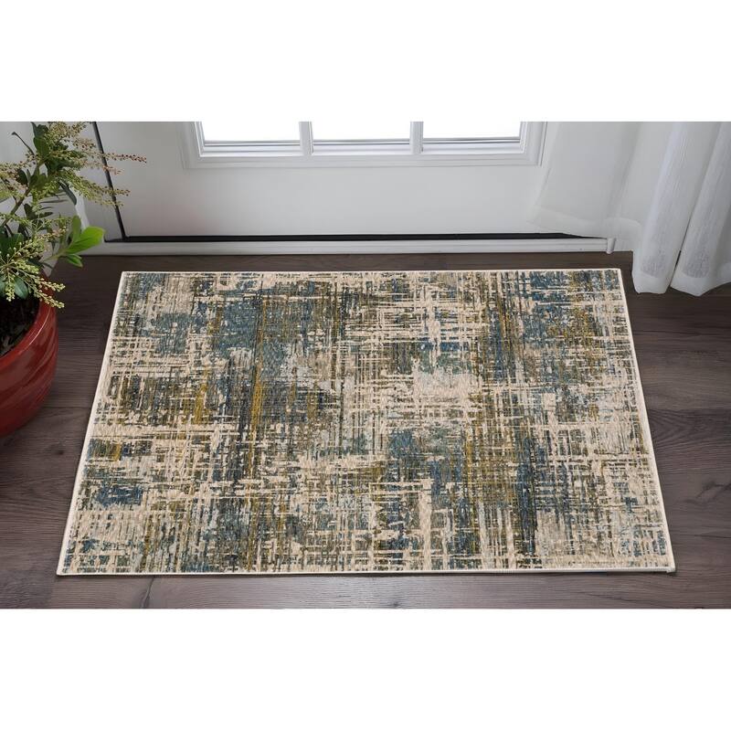 HomeRootsAbstract Modern Runner Area Rug - 60.24' X '39.37' X '0.24