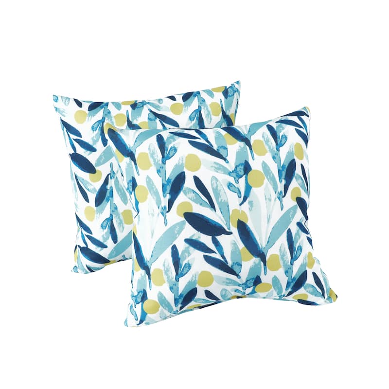 4 Pack Outdoor Throw Pillows,Waterproof & Fade-Resistant Patio Cushions-Soft & Comfortable Decorative Pillow Covers - Antique Blue,Blue