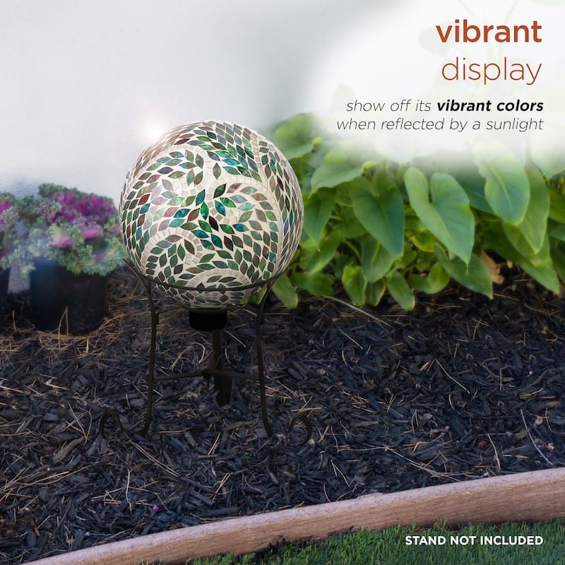 10-inch Purple Mosaic Gazing Ball