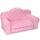 preview thumbnail 4 of 2, Sophia's - 18" Doll - Print Pull Out Sofa Double Bed - Light Pink