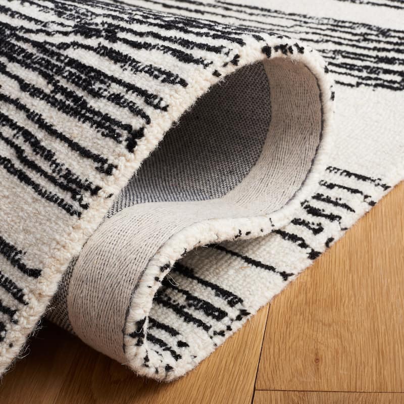 SAFAVIEH Handmade Metro Annarosa Modern Abstract Wool Rug
