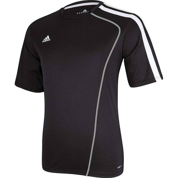 Shop Black Friday Deals On Adidas Boys Sossto Soccer Jersey T Shirt Black White Size Youth Black Overstock 27110685