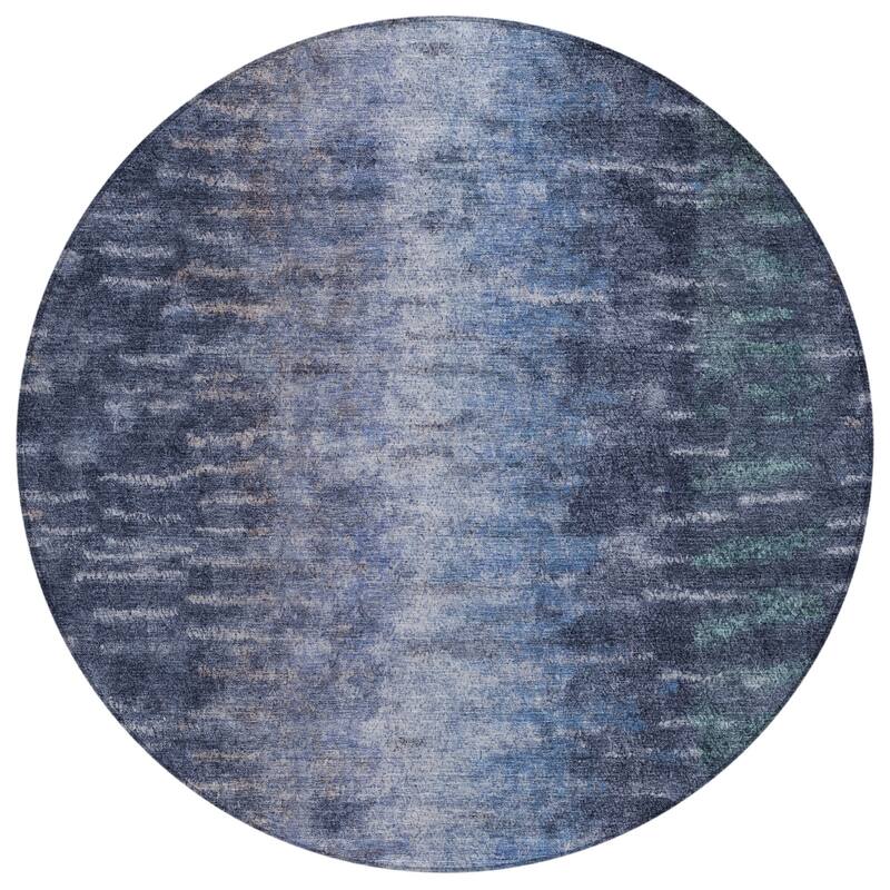 Machine Washable Indoor/ Outdoor Contemporary Ombre Chantille Rug