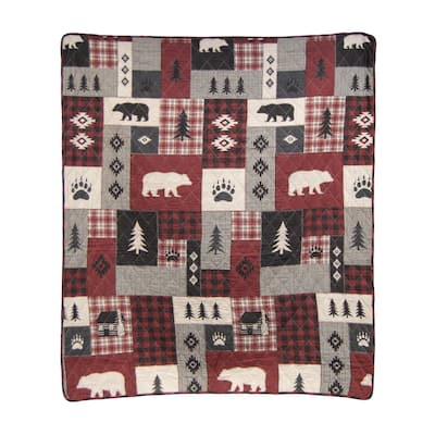 Donna Sharp Bear Peak Cotton Throw Blanket