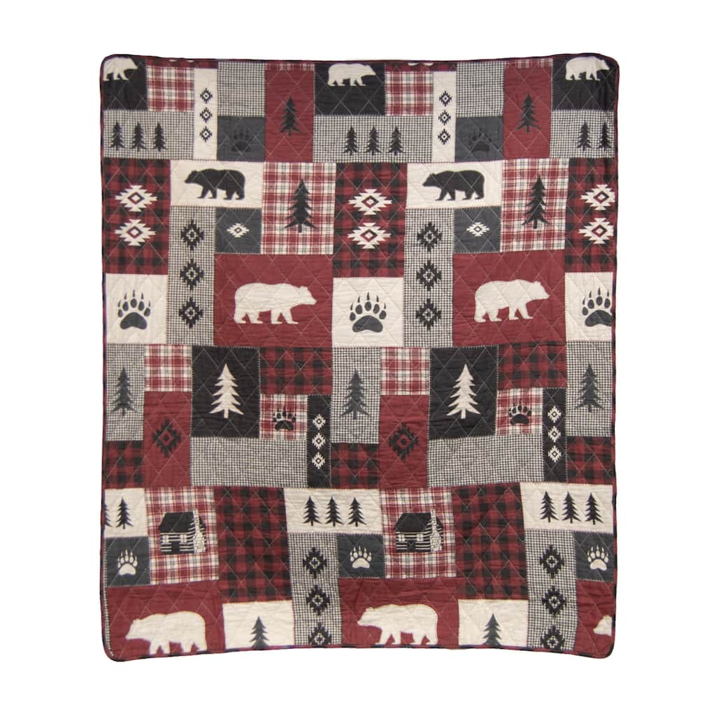 Donna Sharp Bear Peak Cotton Throw Blanket
