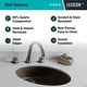 preview thumbnail 5 of 4, Lexicon Platinum V210 Quartz Composite Oval Vanity Sink - Galaxy Mocha
