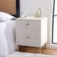 preview thumbnail 3 of 80, SAFAVIEH Genevieve 2-drawer Nightstand Cream/White Washed