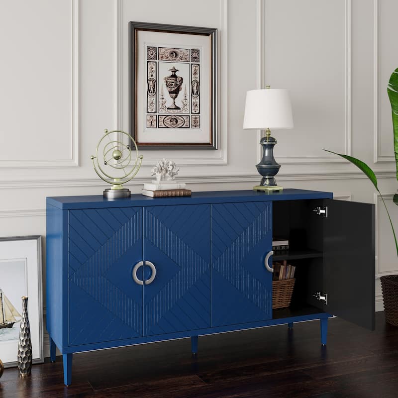 Stylish and Functional 4-Door Storage Cabinet