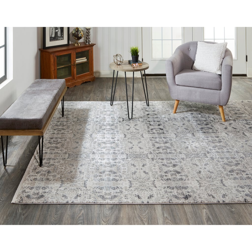 Grand Bazaar Lindstra Machine Made Oriental Modern Area Rug