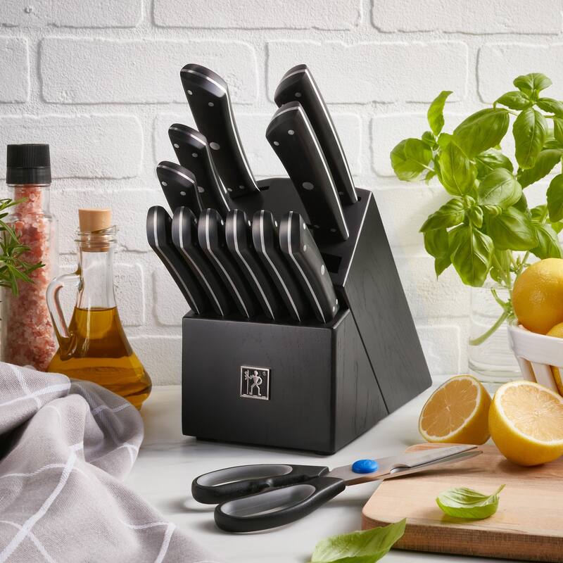 Henckels Noir 13-pc Knife Block Set - Black