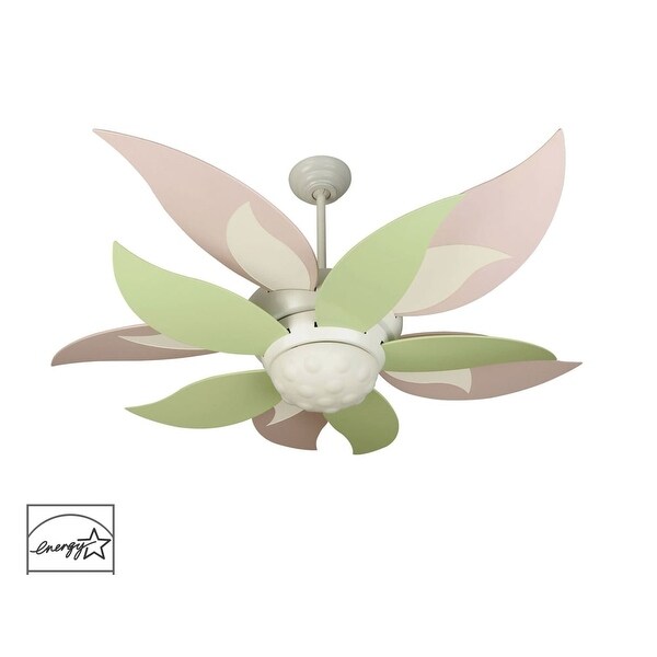 Craftmade K10367 Bloom 52" 10 Blade Energy Star Indoor Ceiling Fan - Blades, Remote and Light Kit Included - White