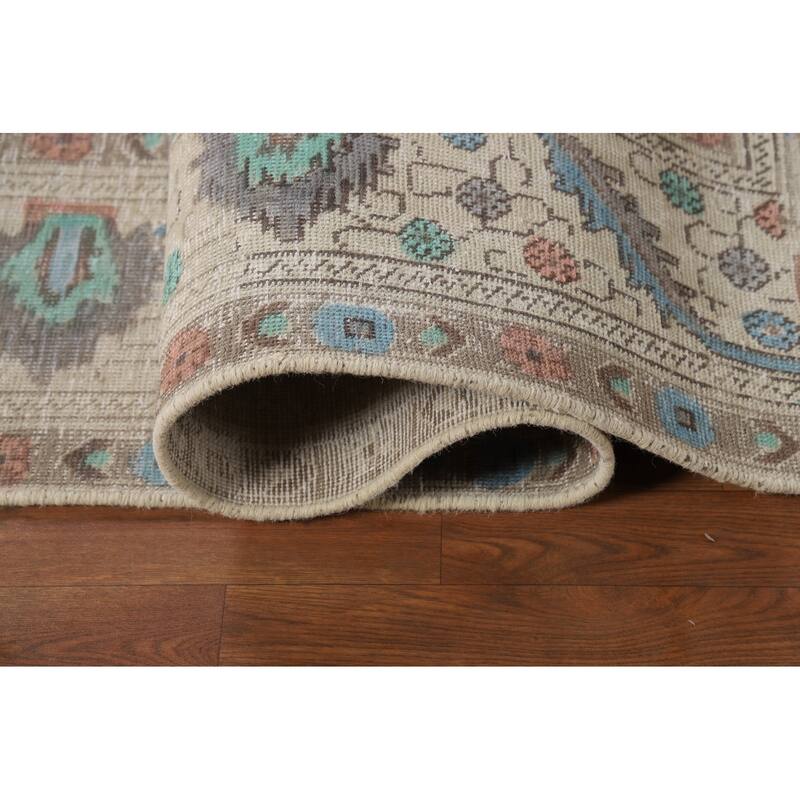 Tabriz Persian Area Rug Hand-Knotted Wool Carpet - 7'8"x 11'0"