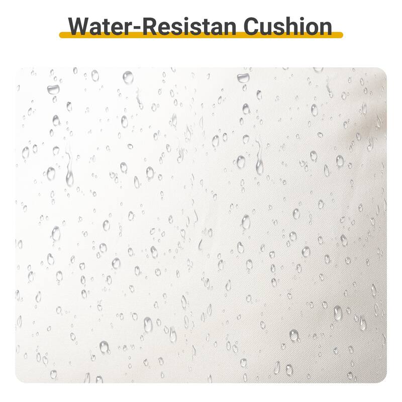 Outdoor Wicker Papasan Chair with Padded Cushion for Patio - 51"D x 30"W x 32"H