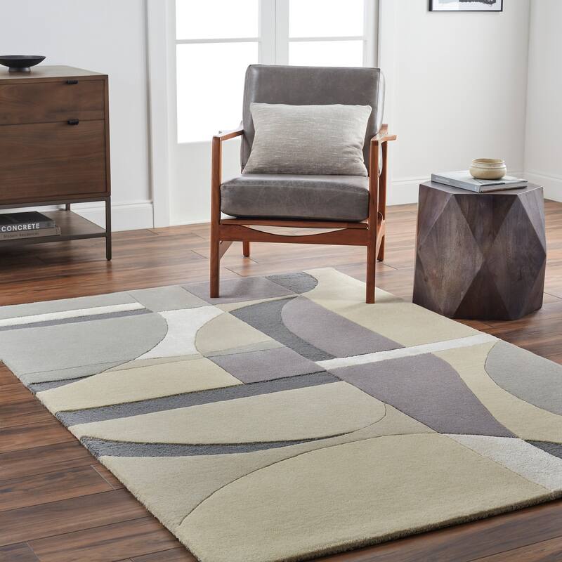 Saniya Modern & Contemporary Area Rug - 5' x 7' 6" - Beige/Multi