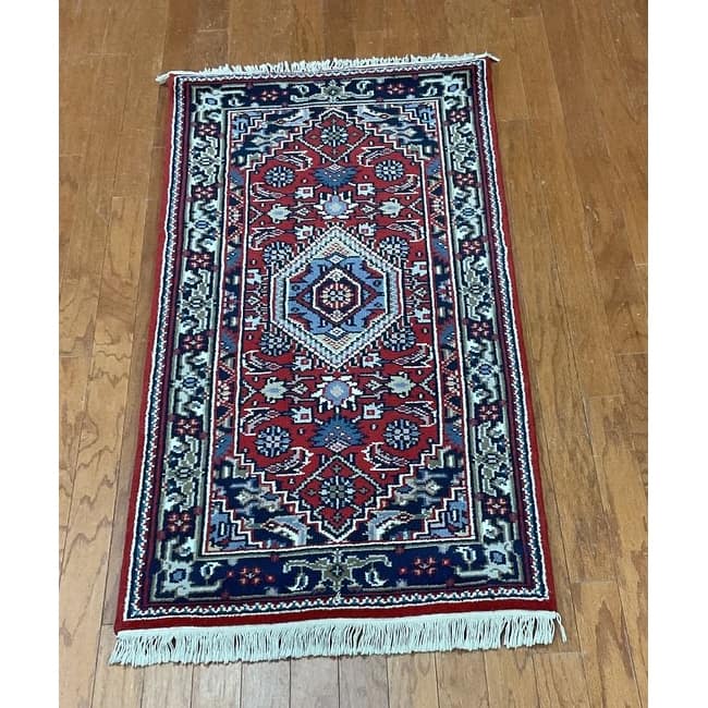 HERAT ORIENTAL Handmade Bidjar Wool Rug - 2'5 x 4'9 - Red