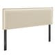 preview thumbnail 2 of 52, Camille Upholstered Striped Linen Blend Headboard