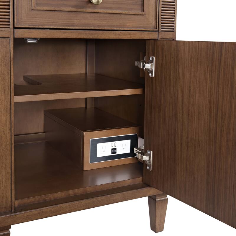 James Martin Vanities 424-V60D Lorelai 60" Double Basin Wood Vanity