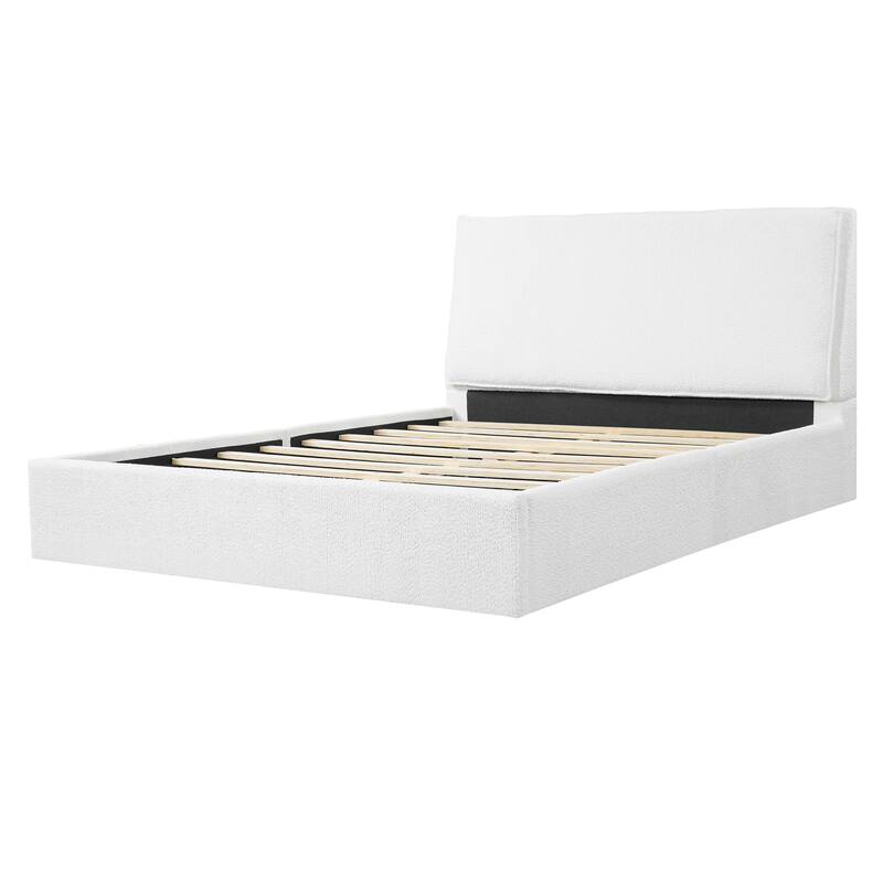Christopher Knight Home - Ergonomic Boucle Upholstered Platform Bed Frame