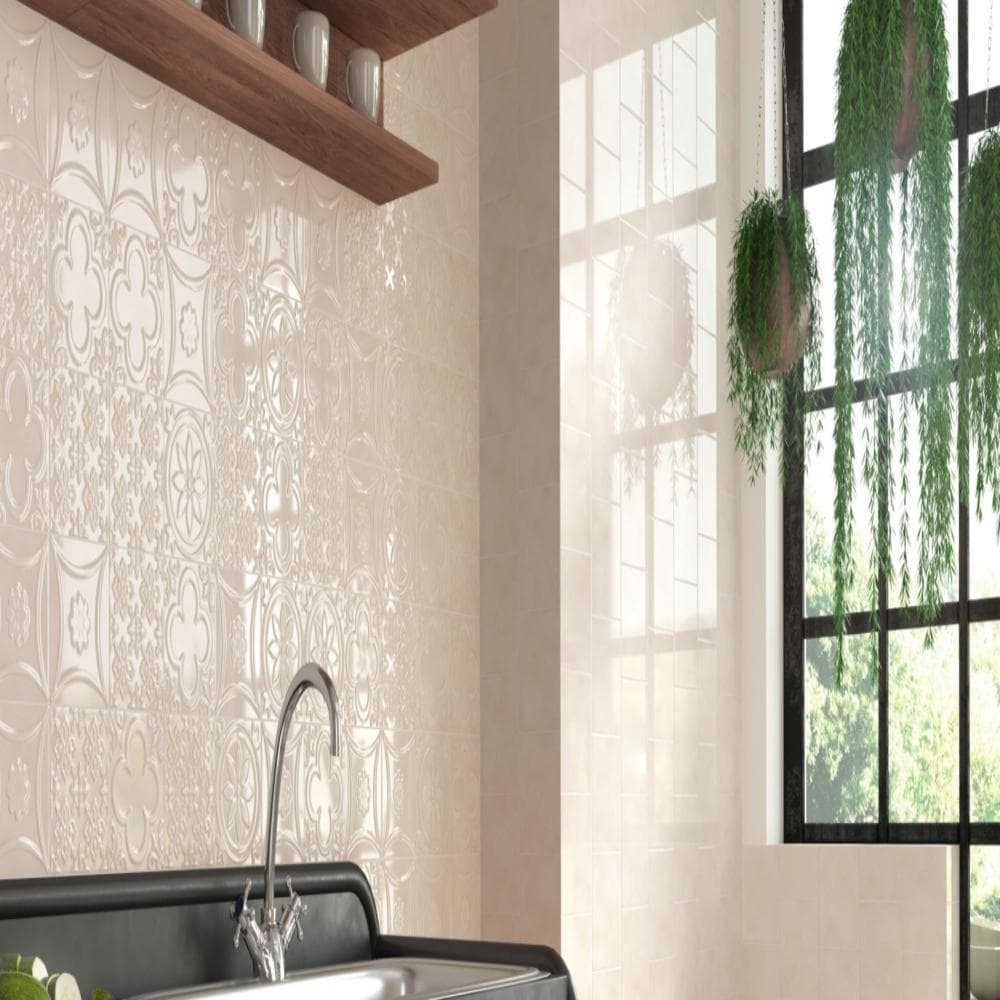 flyout slide 1 of 13, The Tile Life Coat of Arms 5.9x5.9 Ceramic Textured Wall Tile
