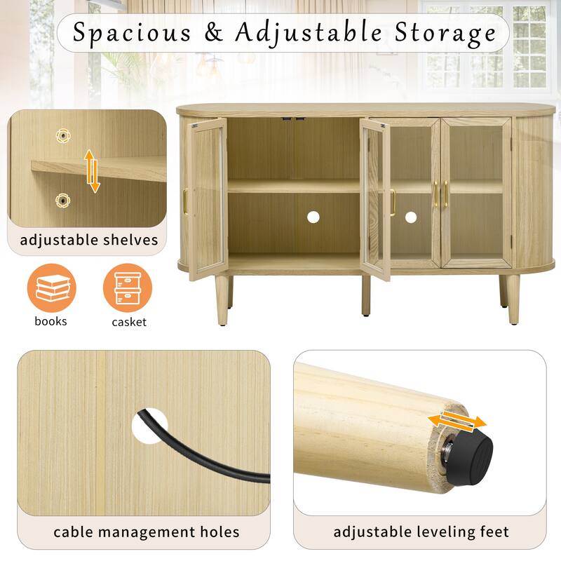 Farmhouse Sideboard Cabinet with Storage