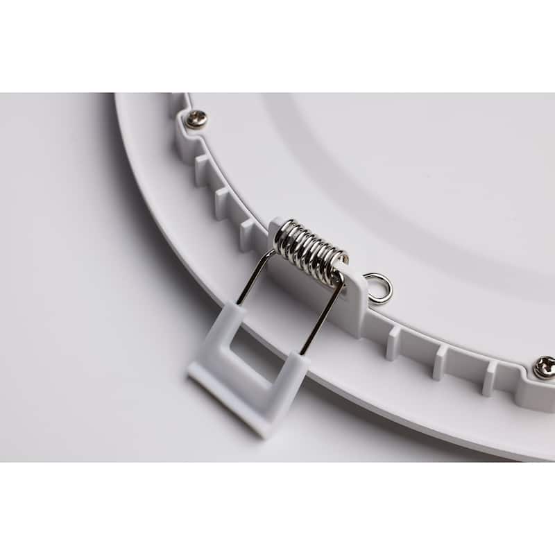 10 Watt LED Direct Wire Downlight Edge-lit 4-Inch CCT Selectable Round Remote Driver