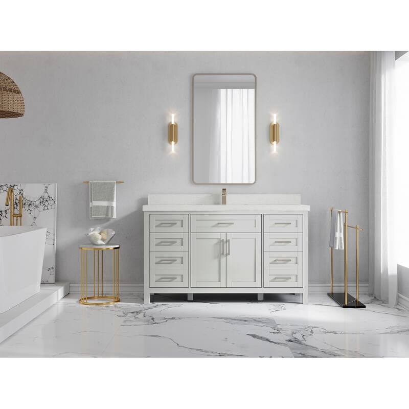 Willow Collections 60 in. W x 22 in. D Cambridge Single Sink Bathroom Vanity with Countertop