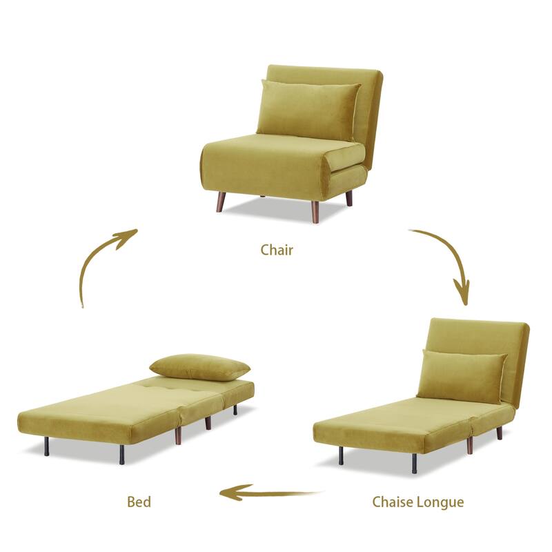 Artdeco Home - Tustin Upholstered Convertible Lounge/ Sleeper Chair