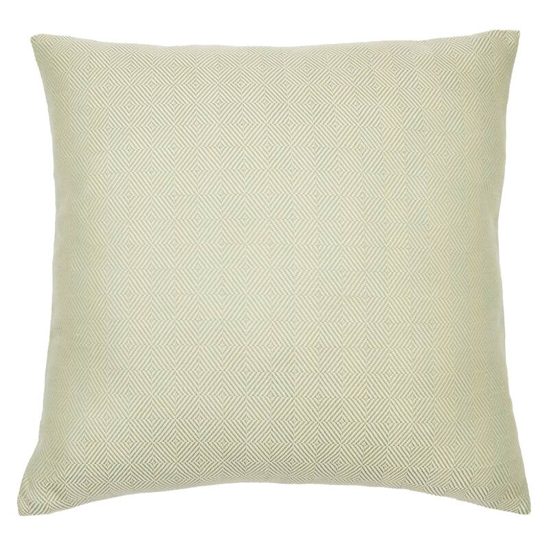 Jiti Indoor Classic Transitional Herringbone Woven Jacquard Patterned Decorative Square Throw Pillows 20 x 20 - Green