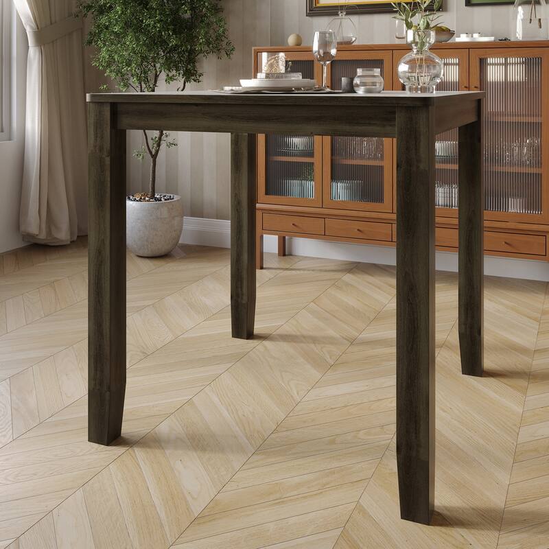 CraftPorch Simple Classy Square Counter Height Dining Table - Grey