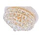 preview thumbnail 2 of 7, Empire 8 Light Down Chandelier With Gold Finish