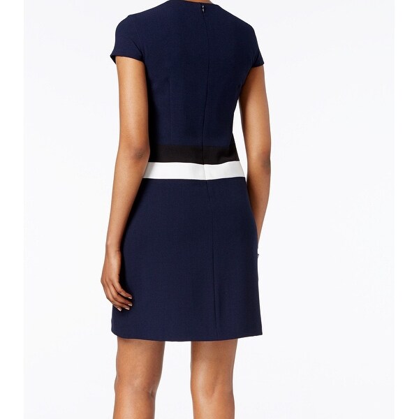 vince camuto colorblock sheath dress