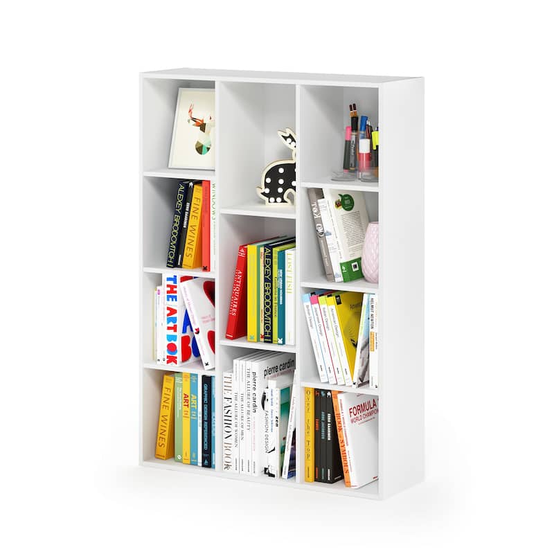 Furinno 11-Cube Reversible Open Shelf Bookcase