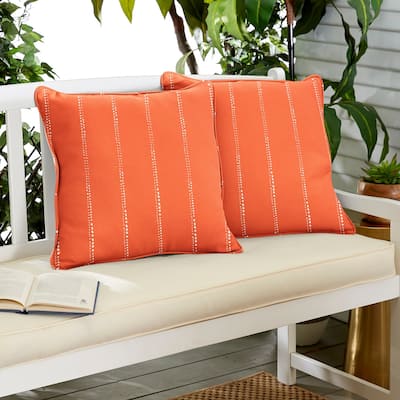 Sorra Home Outdoor Corded Pillow Set of 2