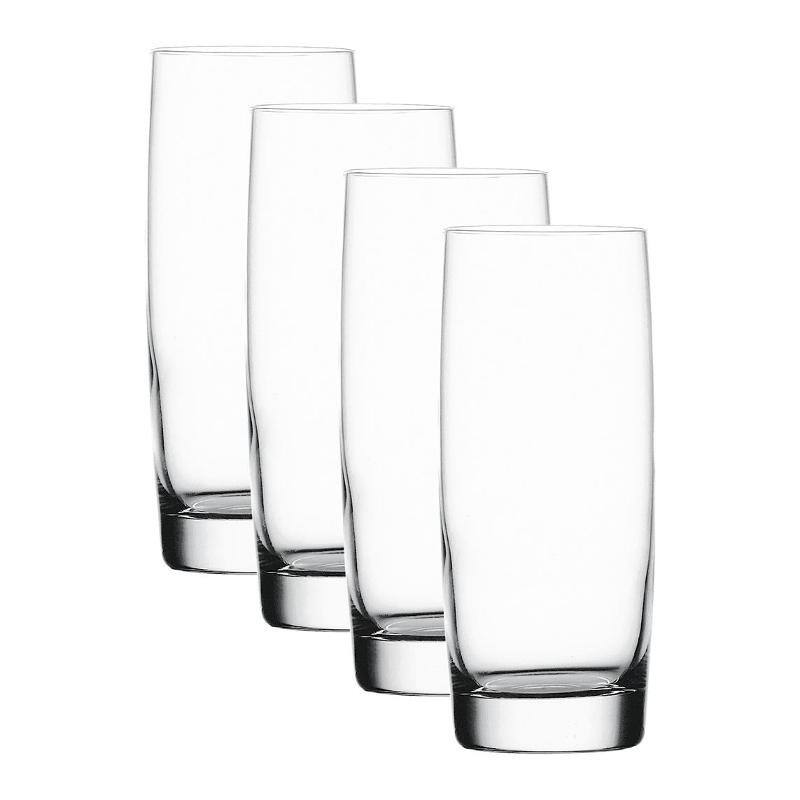 Nachtmann Set of 4 Vivendi Long Drink Glasses - 14.6 oz. - Clear