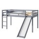preview thumbnail 20 of 41, Stylistic Rubber Wood Low Loft Bed with Smooth Slide, Ladder, Safety and Quality Guaranteed, Twin