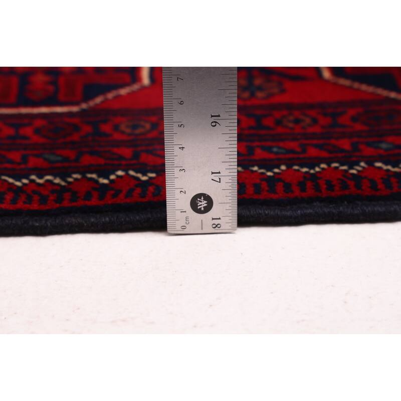 ECARPETGALLERY Hand-knotted Finest Khal Mohammadi Red Wool Rug - 6'7 x 10'0