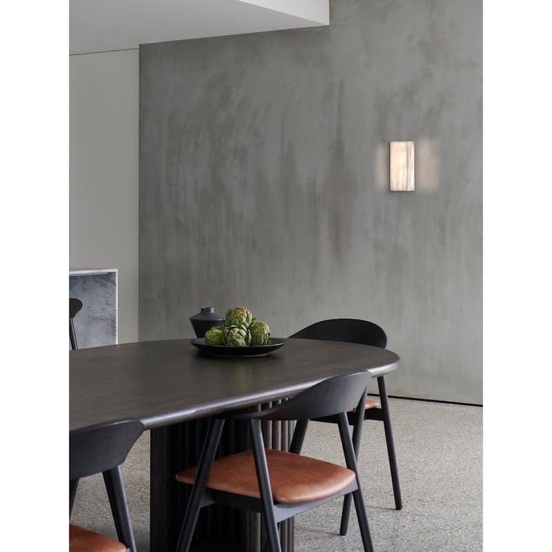 Beacon Lighting Times LED Wall Sconce in Alabaster