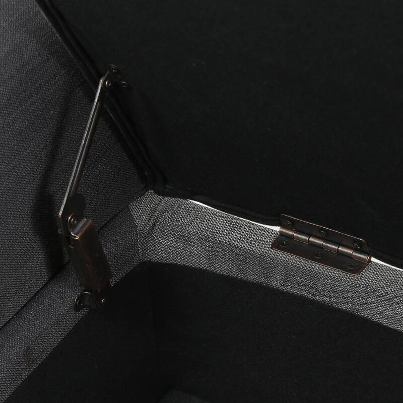 Hayes Upholstered Storage Ottoman Bench by Christopher Knight Home