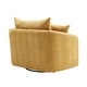 preview thumbnail 30 of 47, 46" Chenille Upholstered Sofa Swivel Chair