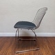 preview thumbnail 11 of 16, Mid Century Chrome Wire Dining Chair with Faux Leather Seat Pads