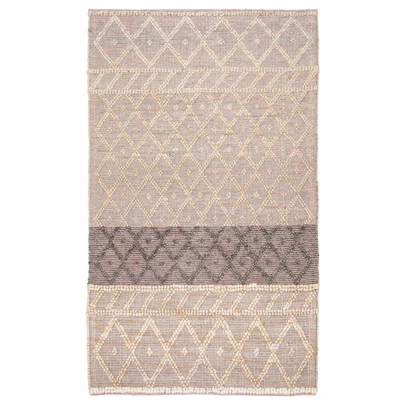 ECARPETGALLERY Braid weave Sienna Grey Wool Rug - 5'0 x 8'2 - Grey - 5'0 x 8'2