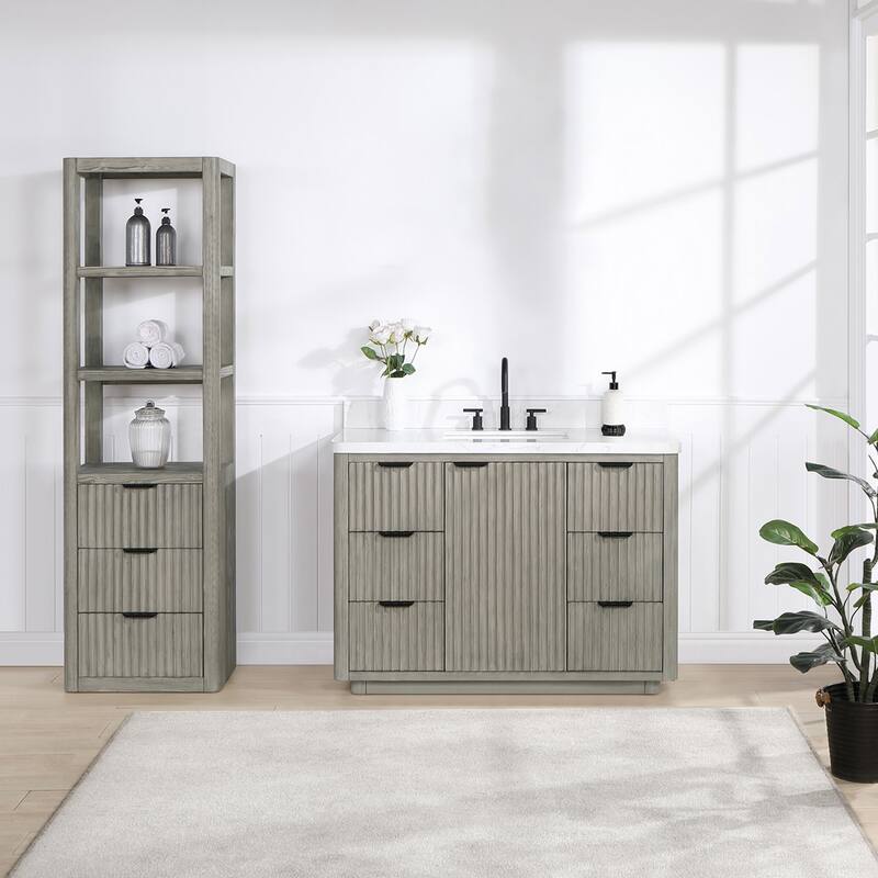 Miseno MV-NM-704148 Cadiz 48" Free Standing Single Basin Vanity Set