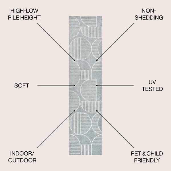 dimension image slide 29 of 33, JONATHAN Y Dila Geometric Arch Scandi Striped Ivory/Cream Area Rug