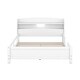 preview thumbnail 6 of 21, Full Size Platform Bed with Built-in LED Light, Storage Headboard & Guardrail, White